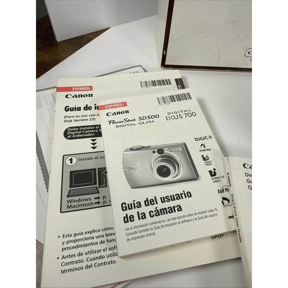 RARE Canon ELPH S500 COACH Edition Camera Kit  - Missing Coach Carry Case.